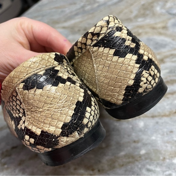 J.Crew CECILE SNAKE EMBOSSED Leather Smoking Driving Loafers Flats Slip Ons - Picture 8 of 11